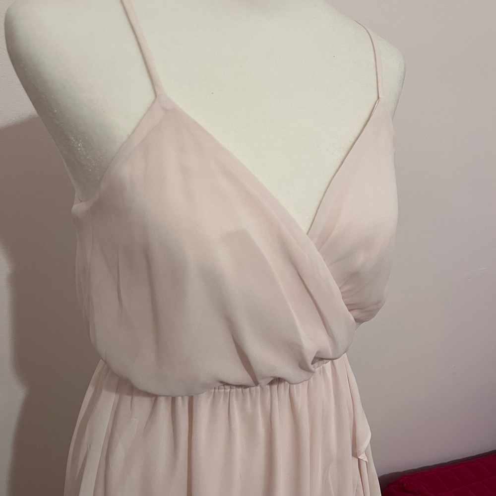 BCBG Blush Pink Spaghetti Strap Dress